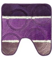 Коврик Полоска круги фиолетовый 45х45см Twist, КИТАЙ, код 08602050181, штрихкод 468001834973 