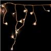 Гирлянда-бахрома светодиодная Neon-Night Айсикл 4,8х0,6м эффектом мерцания 176LED тёпл.бел