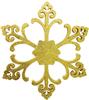 Ёлочные украшения Neon-Night Снежинка Морозко, 66 см, цвет золотой