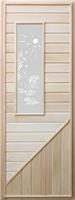 Дверь для русской бани DoorWood (Дорвуд) 73x185, с прямоугольным окном