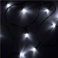 Гирлянда-нить светодиодная Neon-night Дюраплей 20м 200LED черный провод, белая 24В