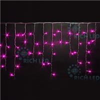 Гирлянда-бахрома светодиодная Rich Led 3*0.5 м, розовый