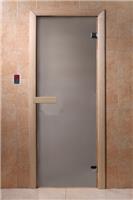 Дверь для сауны DoorWood (Дорвуд) 70x190 Основная серия Сатин, 6мм, 2 петли (хвоя)