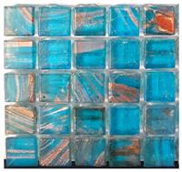 Мозаика стеклянная однотонная JNJ HG Mosaic 10x10, 318х318 мм G35