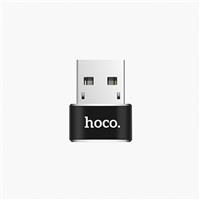 Переходник USB - Type-C Hoco UA6 USB to Type-C converter (black) 102244