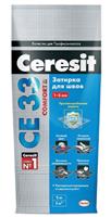 Затирка для швов Ceresit CE 33 Comfort 04 Серебристо-серый, 25 кг