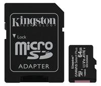 Карта памяти Kingston 64gb microsdxc canvas select plus 100r a1 class 10 адаптер (sdcs2/64gb)