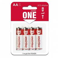 Батарейка AA Smart Buy LR6 ONE (4-BL) (48/480) 115830