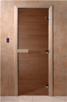 Дверь для сауны DoorWood (Дорвуд) 70x210 Основная серия Бронза правая