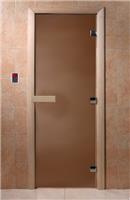 Дверь для сауны DoorWood (Дорвуд) 90x200 Основная серия Бронза матовое правая