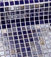 Мозаика стеклянная однотонная Ezarri Metal Azurita