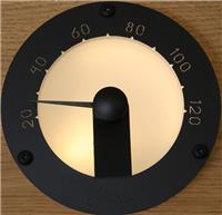 Светильник для сауны Cariitti оптоволоконный Термометр (черный)