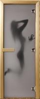Дверь для сауны Maestro Woods (Маэстро Вуд) 70x180 с фотопечатью Грация, правая