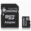 Карта флэш-памяти MicroSD 16 Гб Smart Buy +SD адаптер (class 10) LE 114824