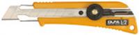 Нож OLFA усиленный OL-L-2 с эргономичными накладками, 18мм, ЯПОНИЯ, код 0670300005, штрихкод 009151120010, артикул OL-L-2