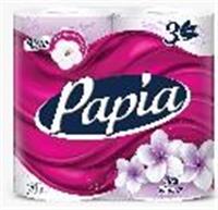 Papia Bali Flower (4шт) 3 слоя Туалетная бумага, РОССИЯ, код 4031700003, штрихкод 460485700006, артикул 5031375/15344