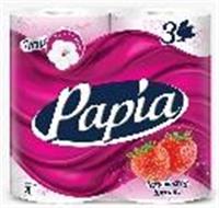 Papia Strawberry Dream (4шт) 3 слоя Туалетная бумага, РОССИЯ, код 4031700004, штрихкод 460485700007, артикул 5031376 5031376/15351