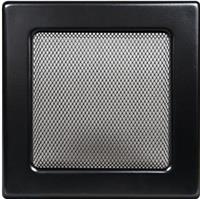 Каминная вентиляционная решетка FireWay черная 110х110 мм