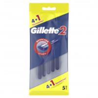 Gillette2 (пакет 4+1шт) одноразовые станки, РОССИЯ, код 30308030012, штрихкод 770201843128, артикул одноразовые