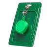 Картхолдер J019 футляр для карт на рулетке (green) 205659