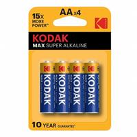 Батарейка AA Kodak max LR6 BL-4 (80)(400) [KAA-4] 205081