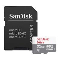 Карта флэш-памяти MicroSD 32 Гб SanDisk Ultra UHS-I + SD адаптер (100 Mb/s) (205130) 205130
