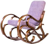 Кресло-качалка GreenTree Луиза (каркас вишня, сиденье цвет лавандовый)