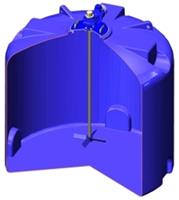Электромешалка лопастная для емкости Росток(ЭкоПром) TR 5000 с комплектом креплений