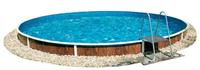 Морозоустойчивый бассейн Azuro 403DL, круглый 5,5х1,2 м комплект Premium