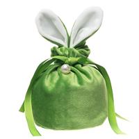 Подарочная упаковка - новогодний мешок с ушами Зайка 02 New Year (10x13cm) (green) 211743