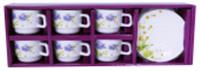 Чайный набор NataM 12пр (чашка 190мл-6шт, блюдце 140мм-6шт) в под.упаковке (180504 Флориана), КИТАЙ, код 30018010055, штрихкод 690311716002, артикул KFB190HP55-6