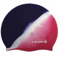 Шапочка плавательная Larsen MC36, силикон, роз/син, КИТАЙ, код 74001020144, штрихкод 469022216373, артикул