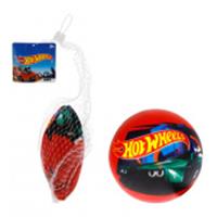 Мяч Hot Wheels ПВХ, полноцветн, 15 см, 45 г, сетка и бирка, КИТАЙ, код 74003090114, штрихкод 466018230498, артикул Т23016