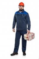 КОС 024 ДАМАСК костюм усиленный (куртка+брюки) цв.синий+василек (48-50/170-176), РОССИЯ, код 8520600041, штрихкод 399800018395, артикул