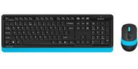 Клавиатура+Мышь A4tech a4tech fstyler fg1010 черный/синий (fg1010 blue)