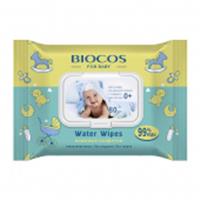 BioCos Влажные салфетки детские Water Wipes 80 шт. с клапаном, РОССИЯ, код 5010117050, штрихкод 461011903085, артикул