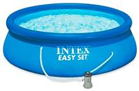 Надувной бассейн INTEX круглый Easy Set 396х84 см, (фильтр) артикул 28142