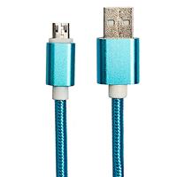 Кабель USB - micro USB - DC-100 100см 1,5A (blue) 80769