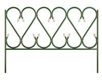 Забор декоративный Изящный большой 4.85м*0.7м металлический (5 секций)