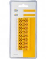 Зажим винтовой (2,5-6мм2) ЗВИ-10 н/г (2 шт/блистер) жёлтые iEK UZV7-010-06-2, Китай, код 05808040012, штрихкод 460605619015