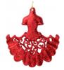Подвесное елочное украшение Красное платье из полипропилена 14,5х13см арт.75071, Китай, код 75002091546, штрихкод 460719111576, артикул 75071