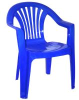 Кресло пластмассовое Романтик Т192 синее
