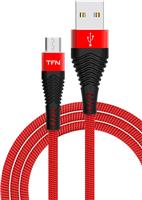 Кабель Tfn кабель microusb forza 1.0m red-black (-cfzmicusb1mrd)
