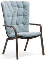 Стул (кресло) Nardi Folio с подушкой, табак/голубой