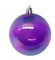 Новогоднее подвесное украшение Шар Фиолетовый Перламутр из полистирола / 8x8x8см арт.86917, КИТАЙ, код 75002092051, штрихкод 466011512194, артикул 86917