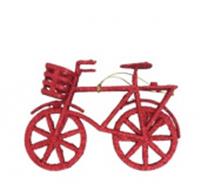 Новогоднее подвесное украшение Велосипед в красном из полипропилена / 3x12,5x8,5см арт.89116, КИТАЙ, код 75002092258, штрихкод 466011514827, артикул 89116