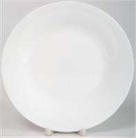 Тарелка мелкая 230мм 197-21010 белая, уп. - гофрокороб, Китай, код 30004010118, штрихкод 466008747169
