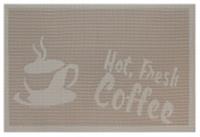 Салфетка подставочная ПВХ Hot Coffee Размер: 30х45см (Цвет: бежевый), КИТАЙ, код 0120909107, штрихкод , артикул 337-15