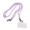 Шнурок текстильный на шею с карабином (круглый) (light violet) 225709