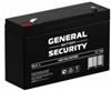 Аккумулятор GSL12-6 GENERAL SECURITY, КИТАЙ, код 60014040004, штрихкод 462714086170, артикул GSL12-12